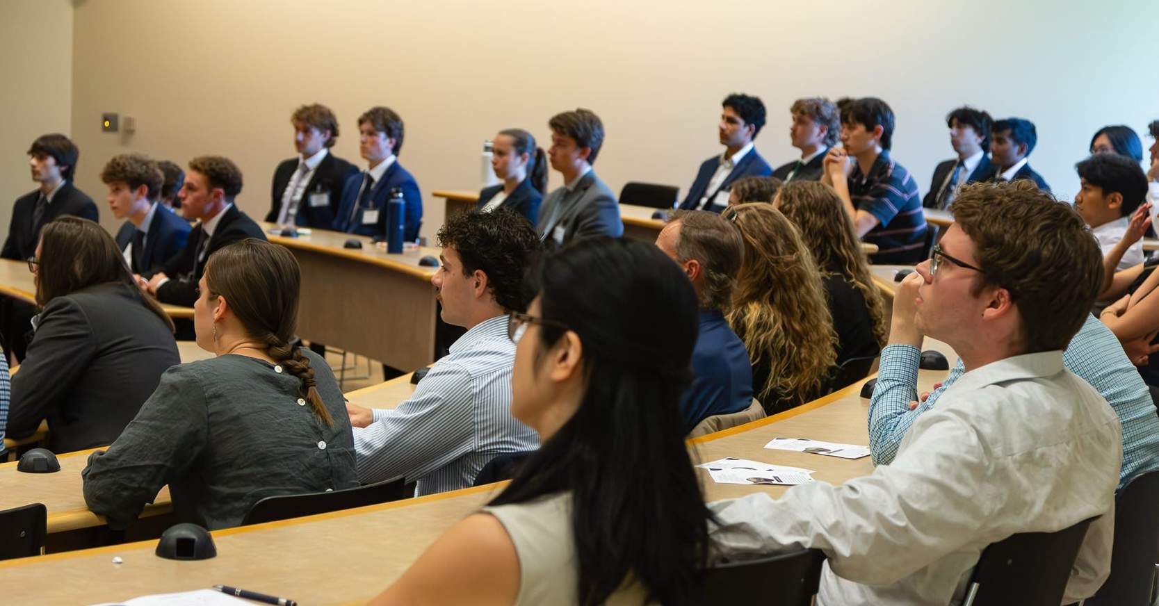 Oregon Quant Group members listening to a presentation